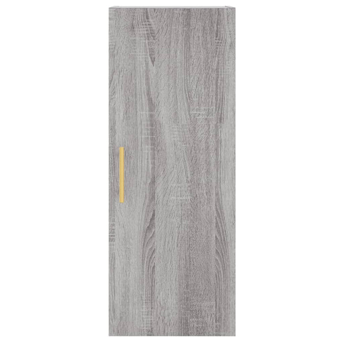Dulap înalt, gri sonoma, 34,5x34x180 cm, lemn prelucrat WALTI