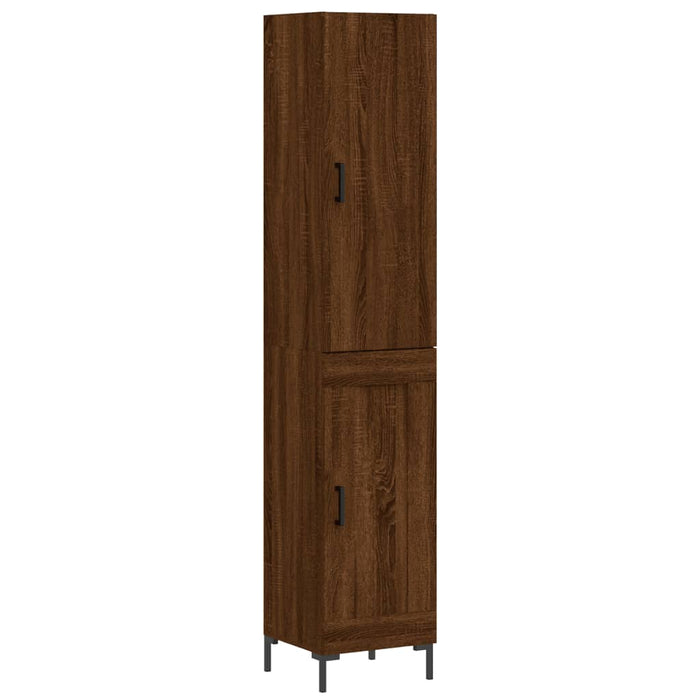 Dulap înalt, stejar maro, 34,5x34x180 cm, lemn prelucrat WALTI
