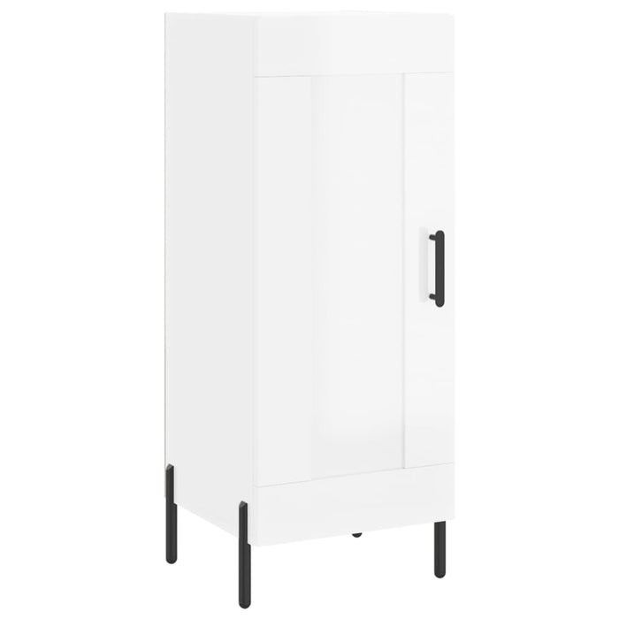 Dulap înalt, alb extralucios, 34,5x34x180 cm, lemn prelucrat WALTI