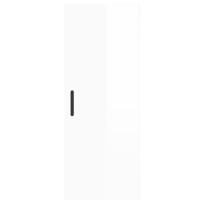 Dulap înalt, alb extralucios, 34,5x34x180 cm, lemn prelucrat WALTI