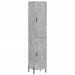 Dulap înalt, gri beton, 34,5x34x180 cm, lemn prelucrat - WALTI WALTI