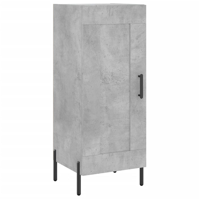 Dulap înalt, gri beton, 34,5x34x180 cm, lemn prelucrat - WALTI WALTI