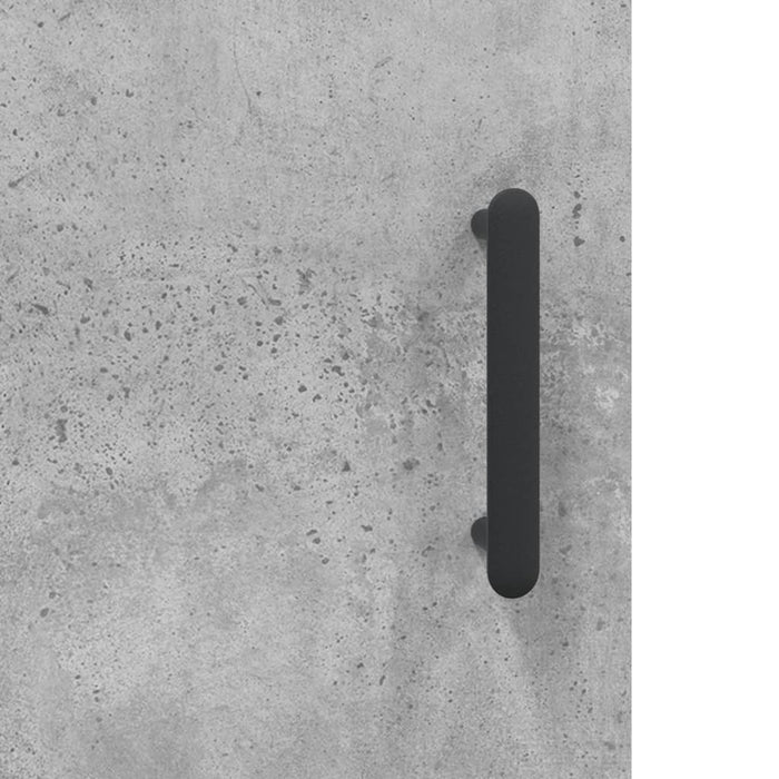 Dulap înalt, gri beton, 34,5x34x180 cm, lemn prelucrat - WALTI WALTI