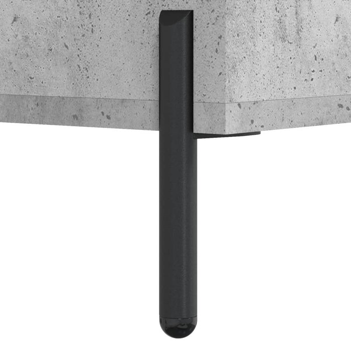 Dulap înalt, gri beton, 34,5x34x180 cm, lemn prelucrat - WALTI WALTI