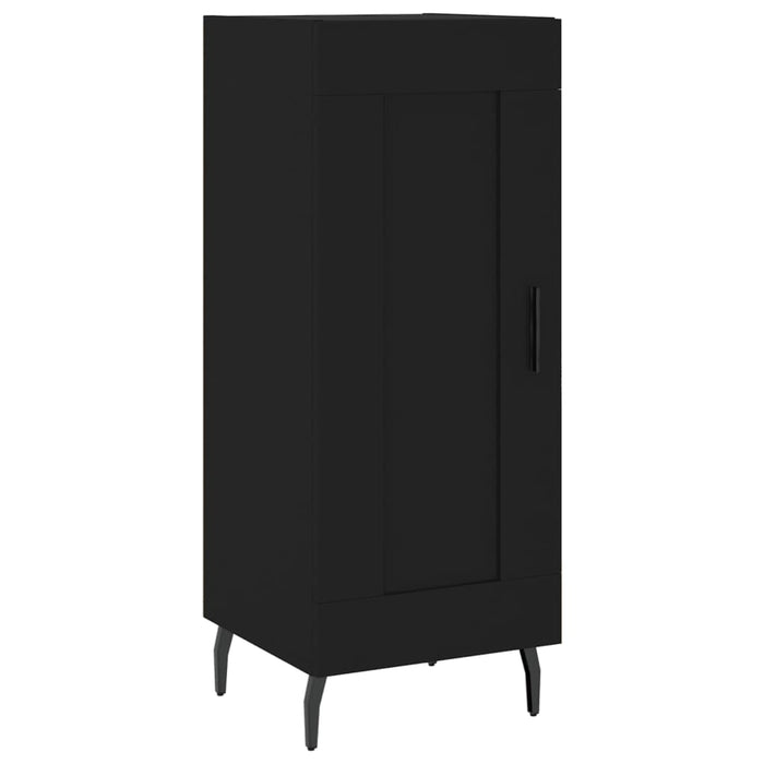 Dulap înalt, negru, 34,5x34x180 cm, lemn prelucrat WALTI