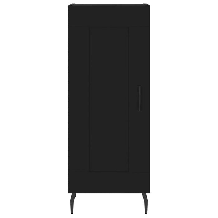 Dulap înalt, negru, 34,5x34x180 cm, lemn prelucrat WALTI
