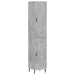 Dulap înalt, gri beton, 34,5x34x180 cm, lemn prelucrat - WALTI WALTI