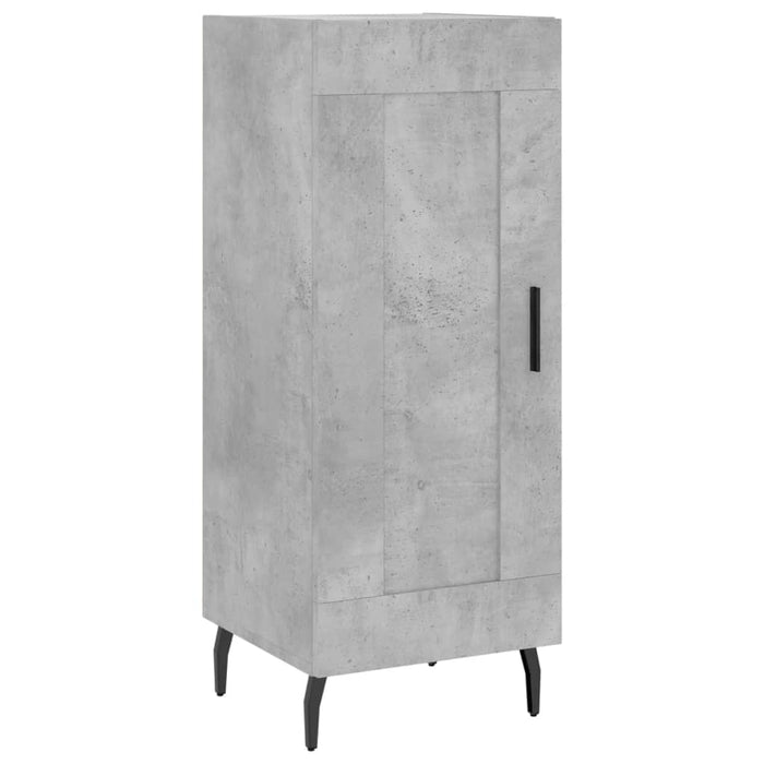 Dulap înalt, gri beton, 34,5x34x180 cm, lemn prelucrat - WALTI WALTI