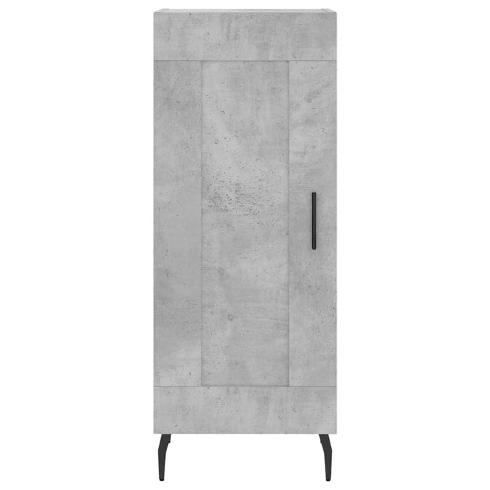 Dulap înalt, gri beton, 34,5x34x180 cm, lemn prelucrat - WALTI WALTI