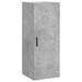 Dulap înalt, gri beton, 34,5x34x180 cm, lemn prelucrat - WALTI WALTI