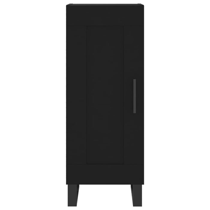 Dulap înalt, negru, 34,5x34x180 cm, lemn prelucrat WALTI