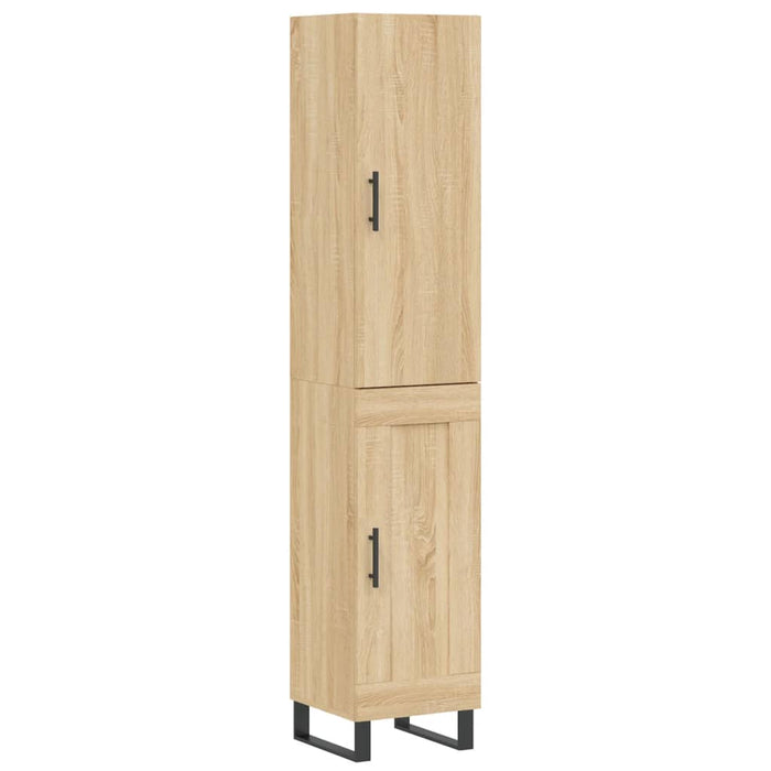 Dulap înalt, stejar sonoma, 34,5x34x180 cm, lemn prelucrat - WALTI WALTI