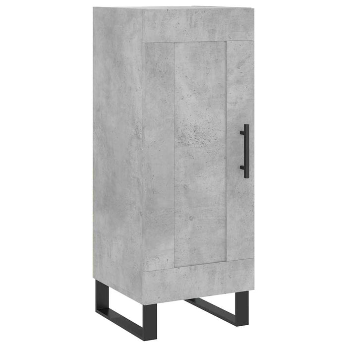 Dulap înalt, gri beton, 34,5x34x180 cm, lemn prelucrat WALTI