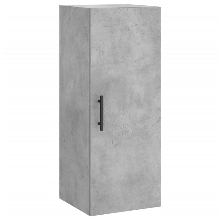 Dulap înalt, gri beton, 34,5x34x180 cm, lemn prelucrat WALTI