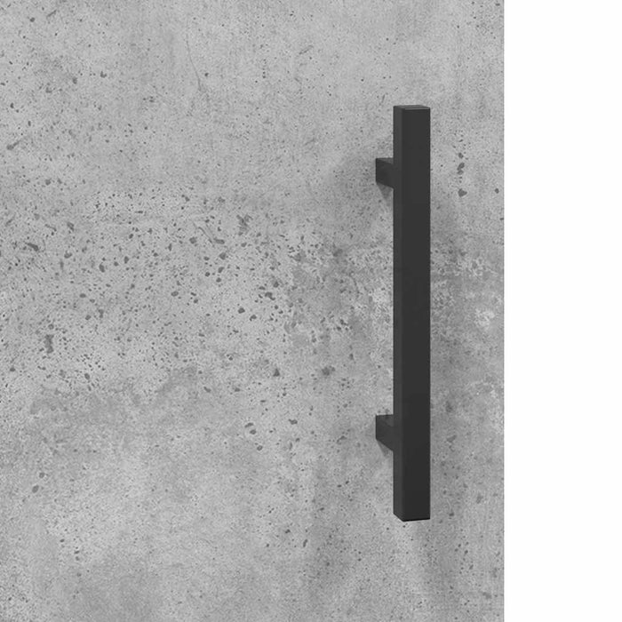 Dulap înalt, gri beton, 34,5x34x180 cm, lemn prelucrat WALTI