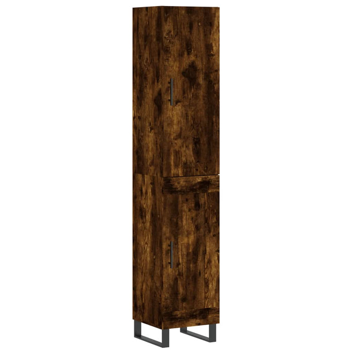 Dulap înalt, stejar fumuriu, 34,5x34x180 cm, lemn prelucrat WALTI