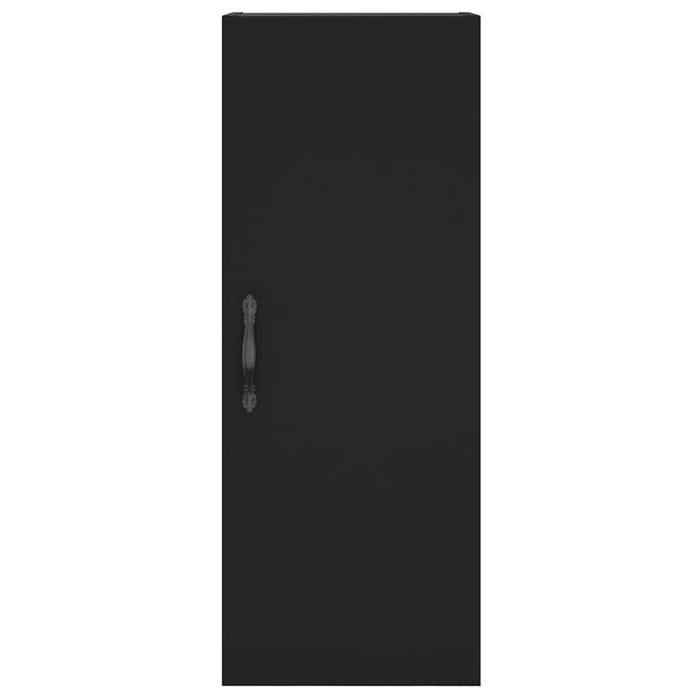 Dulap înalt, negru, 34,5x34x180 cm, lemn prelucrat WALTI