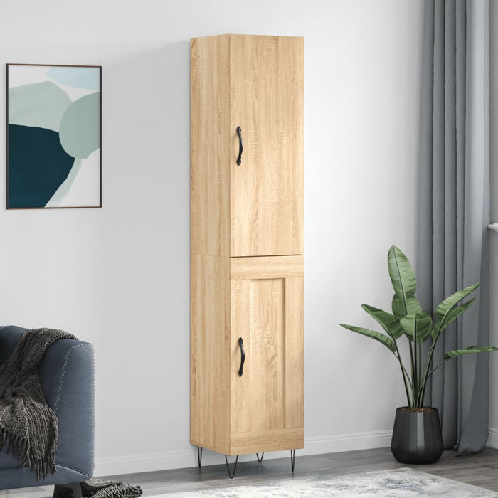 Dulap înalt, stejar sonoma, 34,5x34x180 cm, lemn prelucrat WALTI