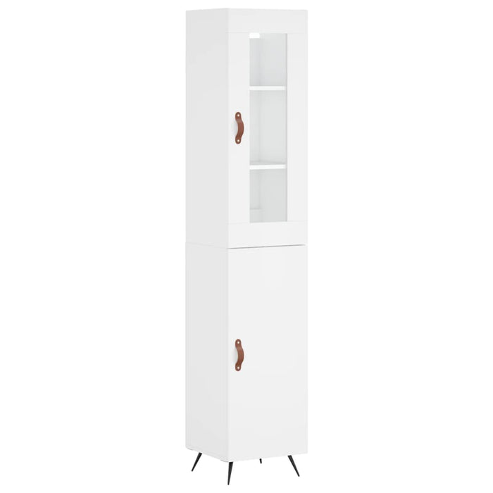 Dulap înalt, alb, 34,5x34x180 cm, lemn prelucrat WALTI