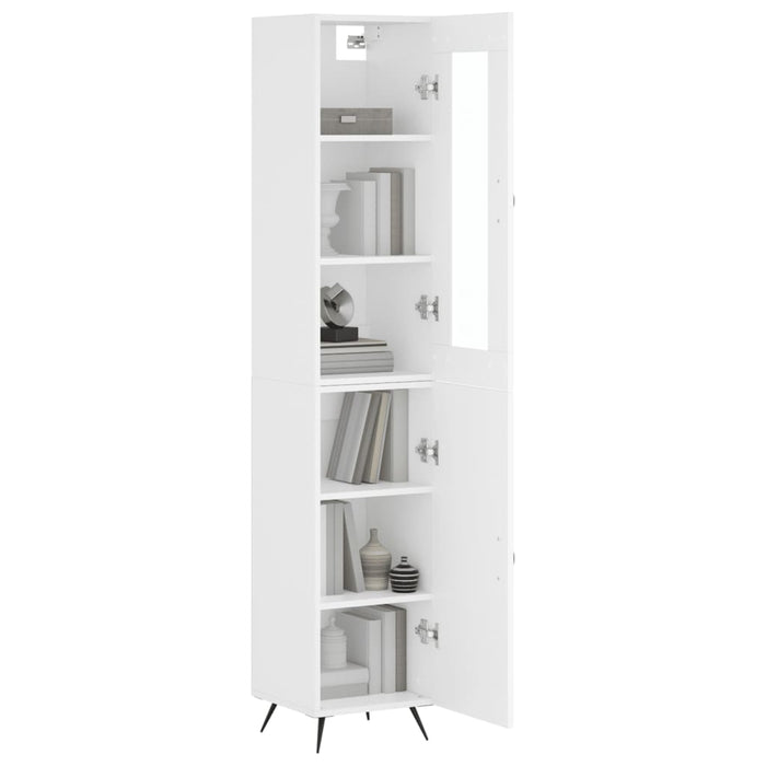 Dulap înalt, alb, 34,5x34x180 cm, lemn prelucrat WALTI