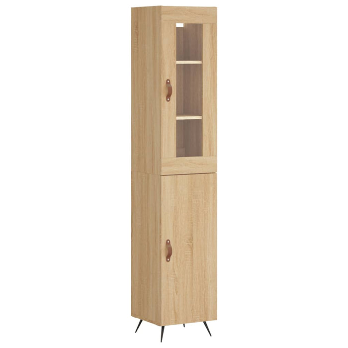 Dulap înalt, stejar sonoma, 34,5x34x180 cm, lemn prelucrat WALTI