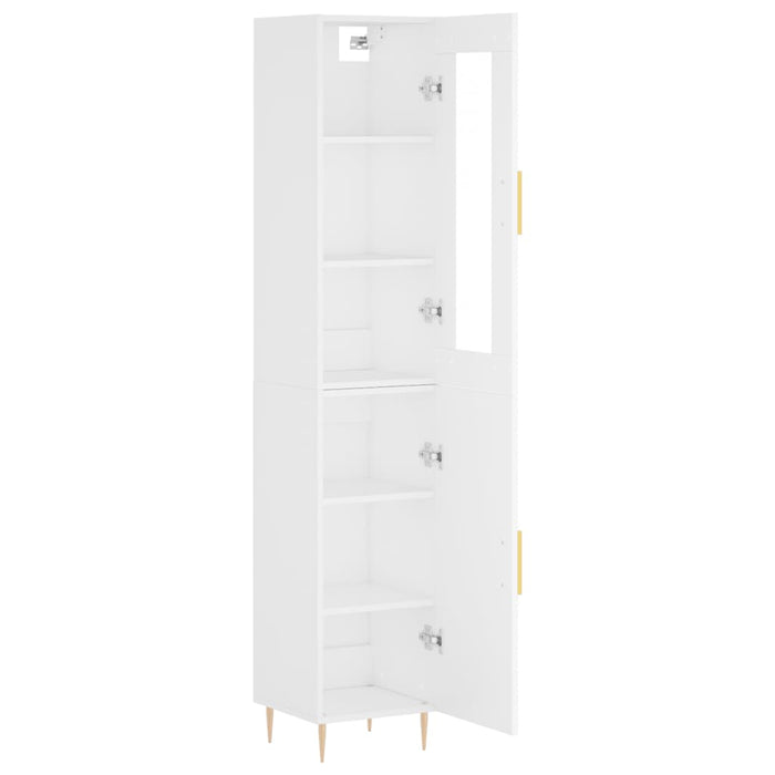 Dulap înalt, alb, 34,5x34x180 cm, lemn prelucrat WALTI