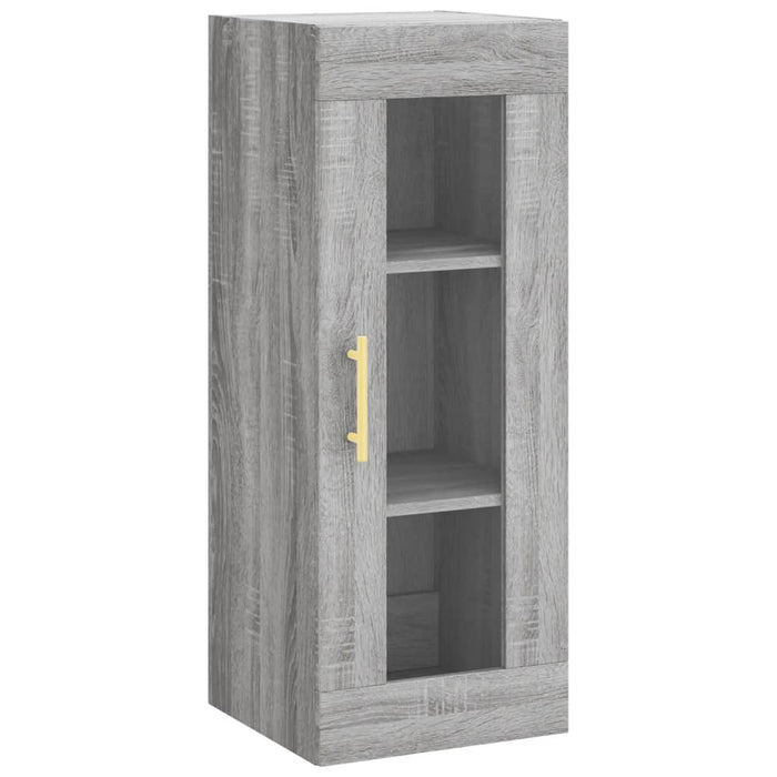 Dulap înalt, gri sonoma, 34,5x34x180 cm, lemn prelucrat WALTI