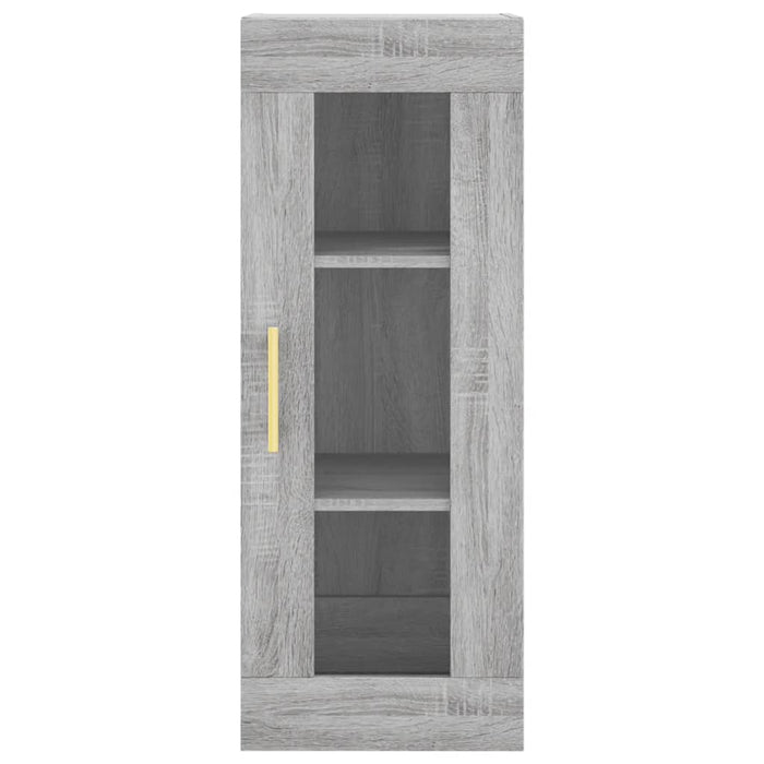 Dulap înalt, gri sonoma, 34,5x34x180 cm, lemn prelucrat WALTI