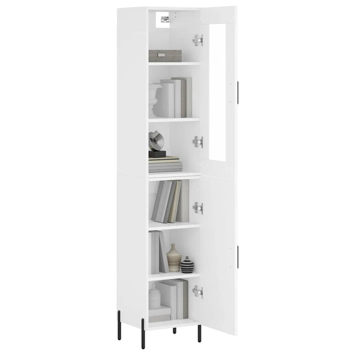 Dulap înalt, alb, 34,5x34x180 cm, lemn prelucrat WALTI