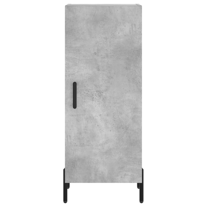 Dulap înalt, gri beton, 34,5x34x180 cm, lemn prelucrat - WALTI WALTI