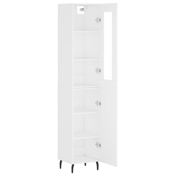 Dulap înalt, alb, 34,5x34x180 cm, lemn prelucrat WALTI