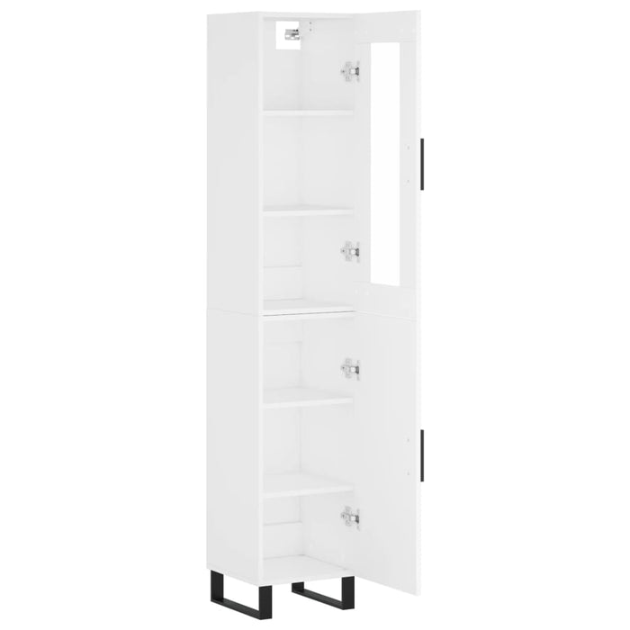 Dulap înalt, alb, 34,5x34x180 cm, lemn prelucrat - WALTI WALTI