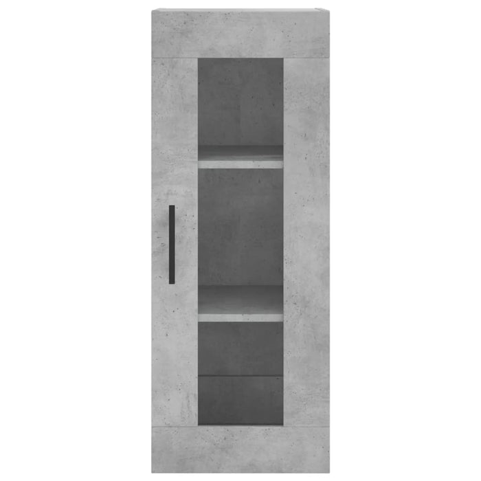 Dulap înalt, gri beton, 34,5x34x180 cm, lemn prelucrat WALTI