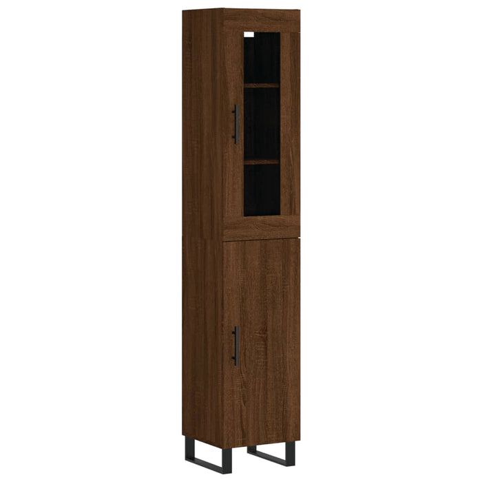 Dulap înalt, stejar maro, 34,5x34x180 cm, lemn prelucrat WALTI