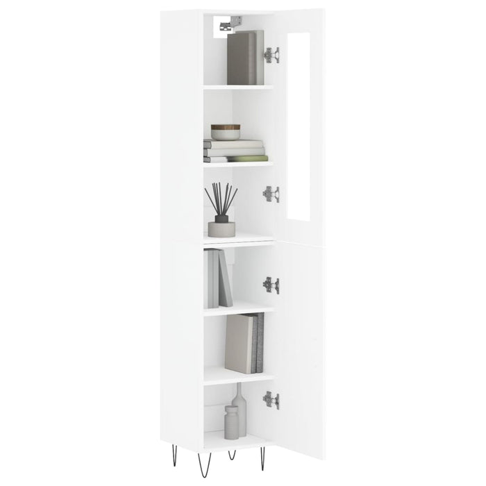 Dulap înalt, alb, 34,5x34x180 cm, lemn prelucrat WALTI
