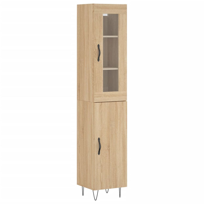 Dulap înalt, stejar sonoma, 34,5x34x180 cm, lemn prelucrat WALTI