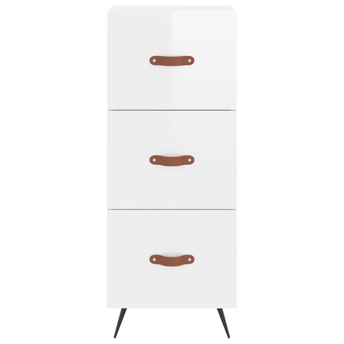 Dulap înalt, alb extralucios, 34,5x34x180 cm, lemn prelucrat WALTI