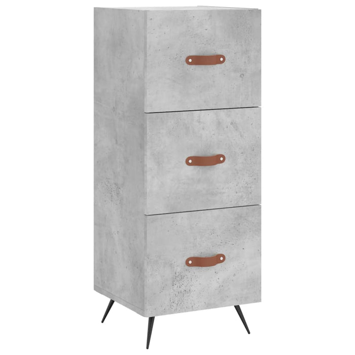 Dulap înalt, gri beton, 34,5x34x180 cm, lemn prelucrat WALTI