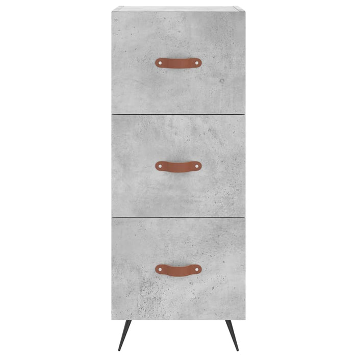Dulap înalt, gri beton, 34,5x34x180 cm, lemn prelucrat WALTI