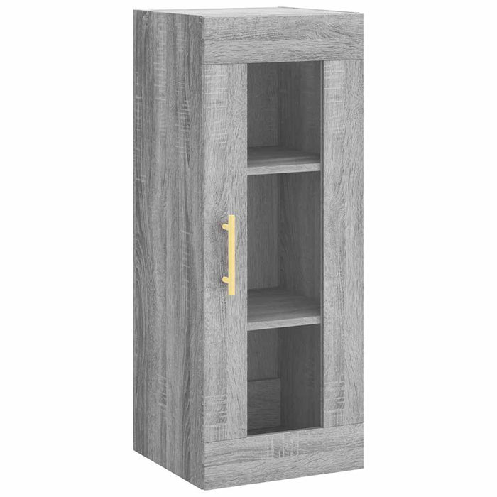 Dulap înalt, gri sonoma, 34,5x34x180 cm, lemn prelucrat - WALTI WALTI