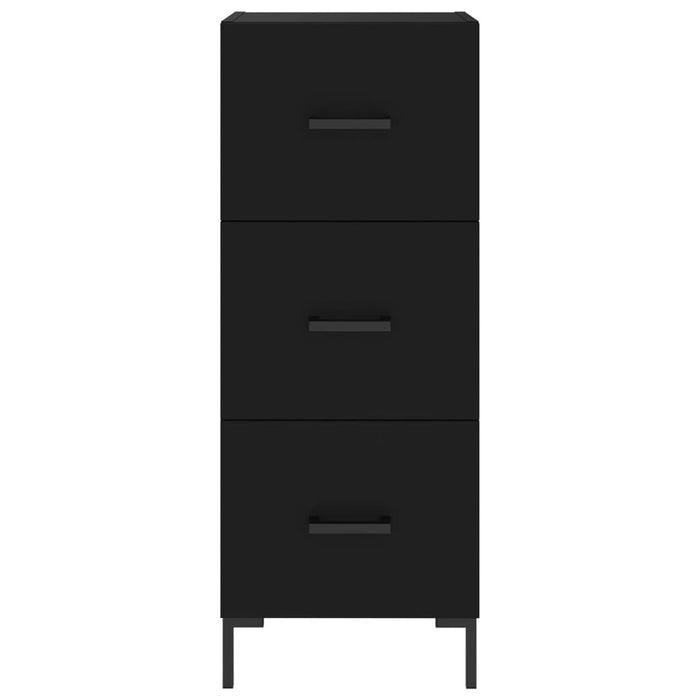 Dulap înalt, negru, 34,5x34x180 cm, lemn prelucrat WALTI