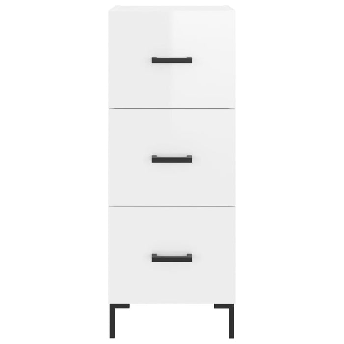 Dulap înalt, alb extralucios, 34,5x34x180 cm, lemn prelucrat WALTI