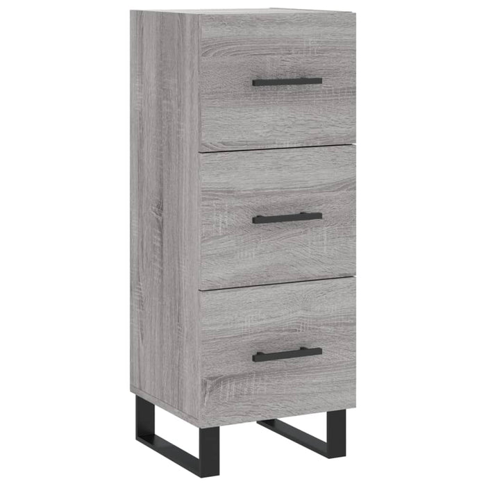 Dulap înalt, gri sonoma, 34,5x34x180 cm, lemn prelucrat - WALTI WALTI