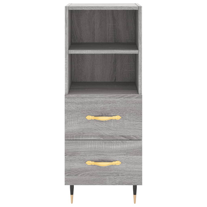 Dulap înalt, gri sonoma, 34,5x34x180 cm, lemn prelucrat WALTI