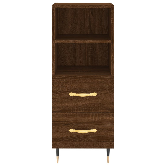 Dulap înalt, stejar maro, 34,5x34x180 cm, lemn prelucrat WALTI