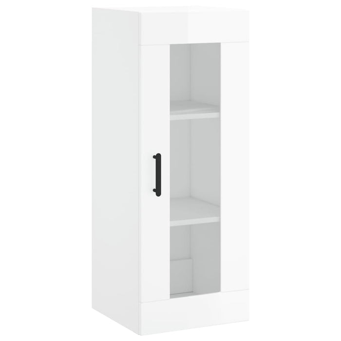 Dulap înalt, alb extralucios, 34,5x34x180 cm, lemn prelucrat WALTI