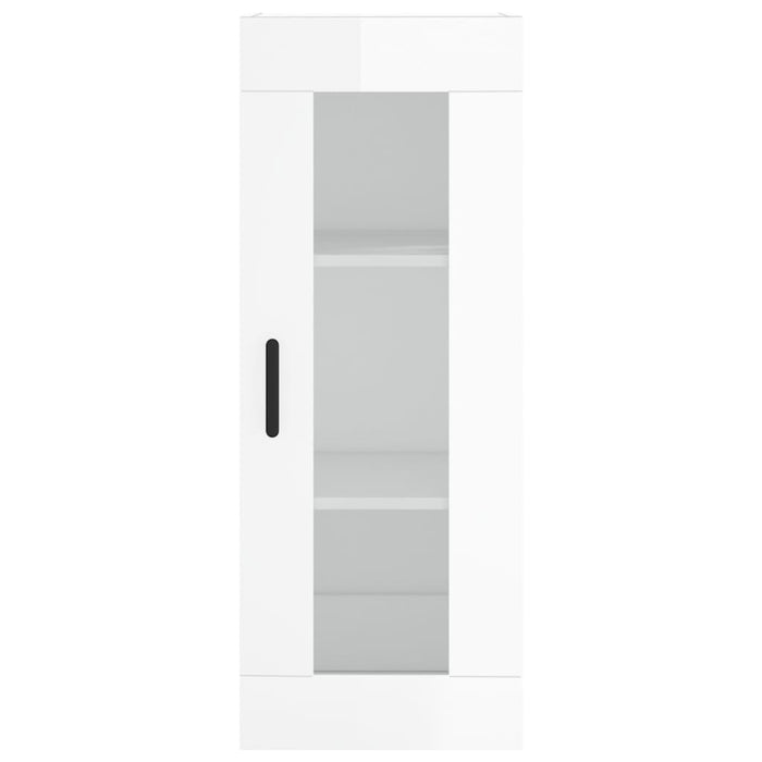 Dulap înalt, alb extralucios, 34,5x34x180 cm, lemn prelucrat WALTI