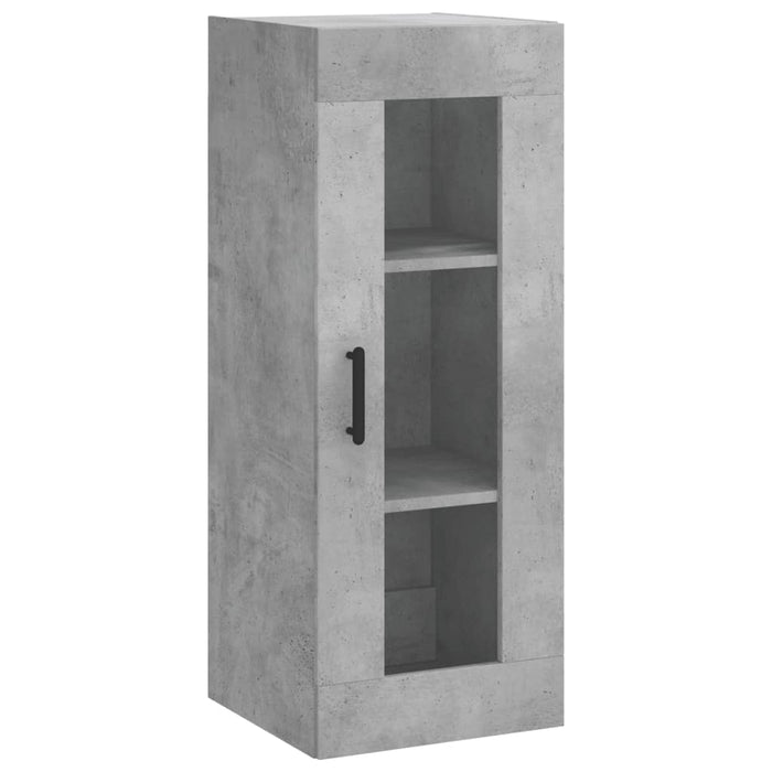 Dulap înalt, gri beton, 34,5x34x180 cm, lemn prelucrat - WALTI WALTI