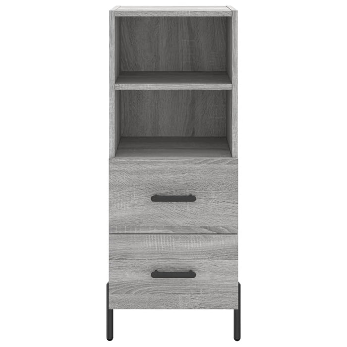 Dulap înalt, gri sonoma, 34,5x34x180 cm, lemn prelucrat WALTI