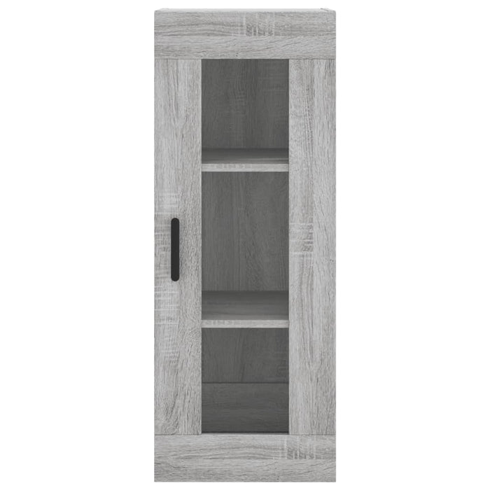 Dulap înalt, gri sonoma, 34,5x34x180 cm, lemn prelucrat WALTI